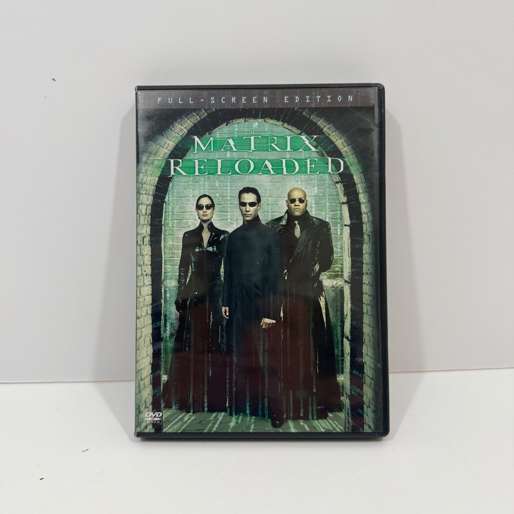 Warner Bros The Matrix Reloaded DVD OS Black Good Full Screen 2-Disc Set